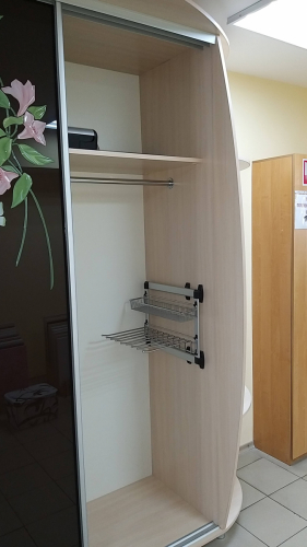 Шафа-купе з ф'юзингом на дзеркалі